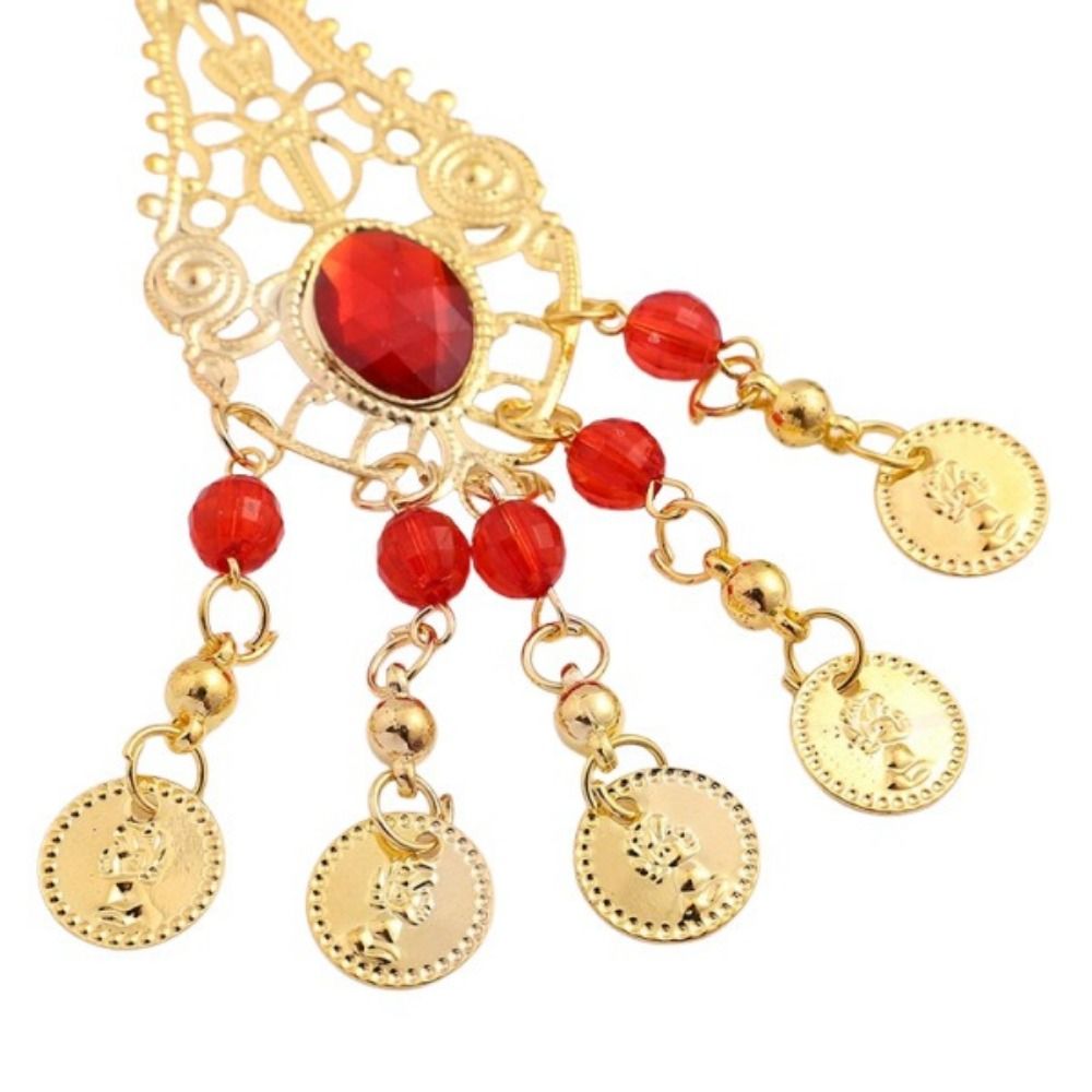 Body Jewelry Indian - Boheemse stijl pailletten hoofdketting, Indiaas dansontwerp,