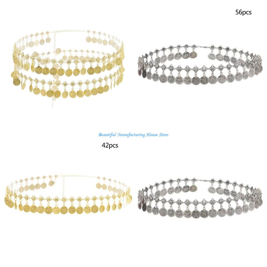Body Jewelry Indian - E56A Coin Buikketting Dans Jurk Riem
