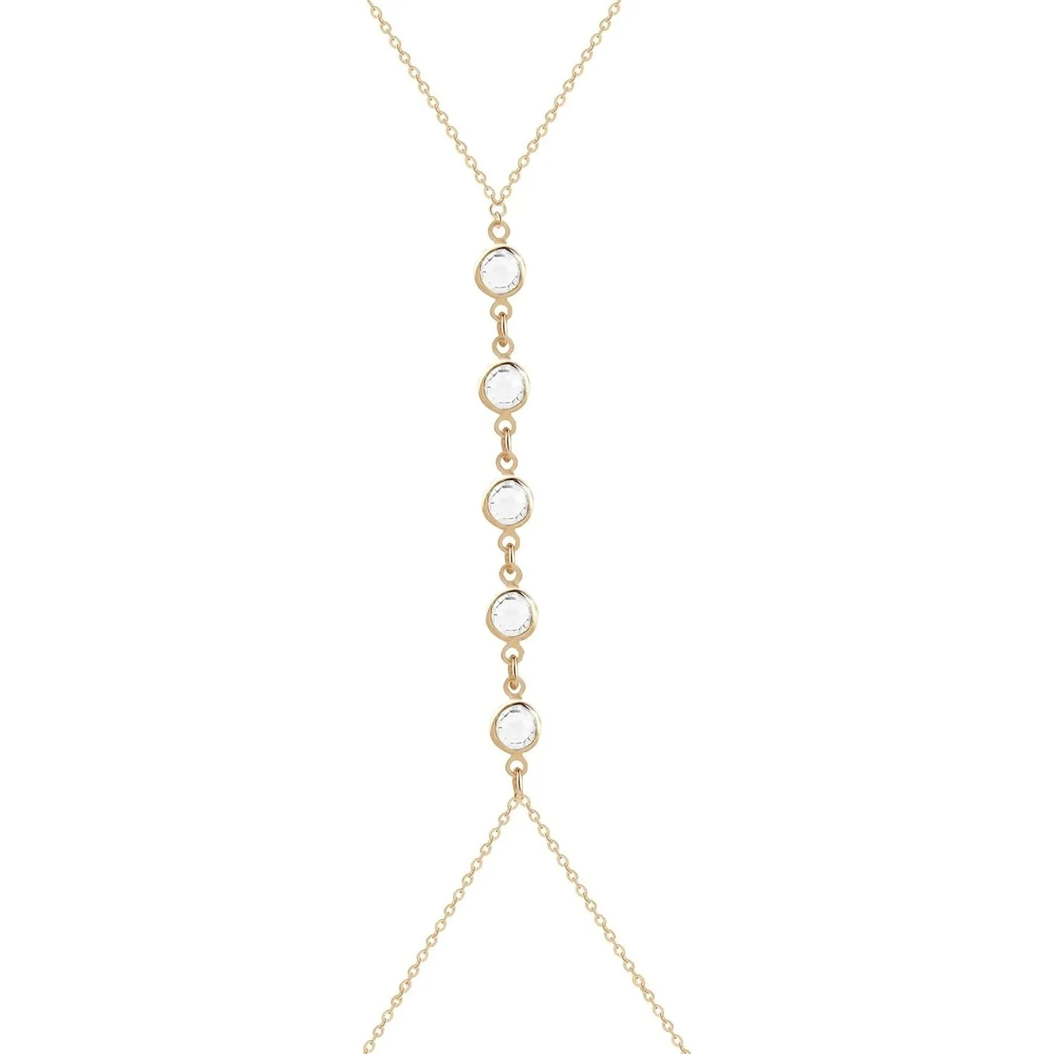 Body Jewelry Chain - Zomer strand kristallen buik taille ketting,