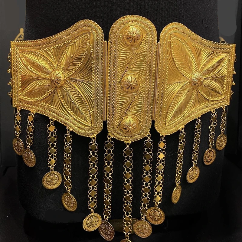 Body Jewelry Gold Plated - Koerdische Luxe Bruiloft Sieraden Vergulde Ketting