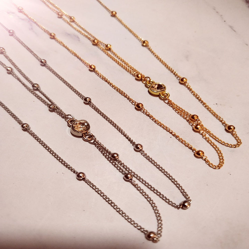 Buikketting-Sierlijke Cz Body  - Body Jewelry Gold Plated recensie en prijs