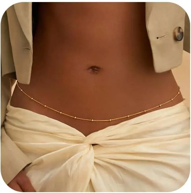 Verstelbare bikini-lichaamssie - Body Jewelry Gold Plated recensie en prijs