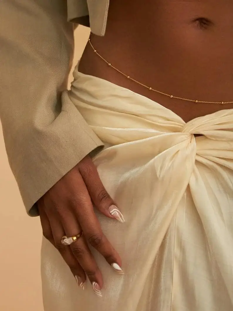 Verstelbare bikini-lichaamssie - Body Jewelry Gold Plated recensie en prijs