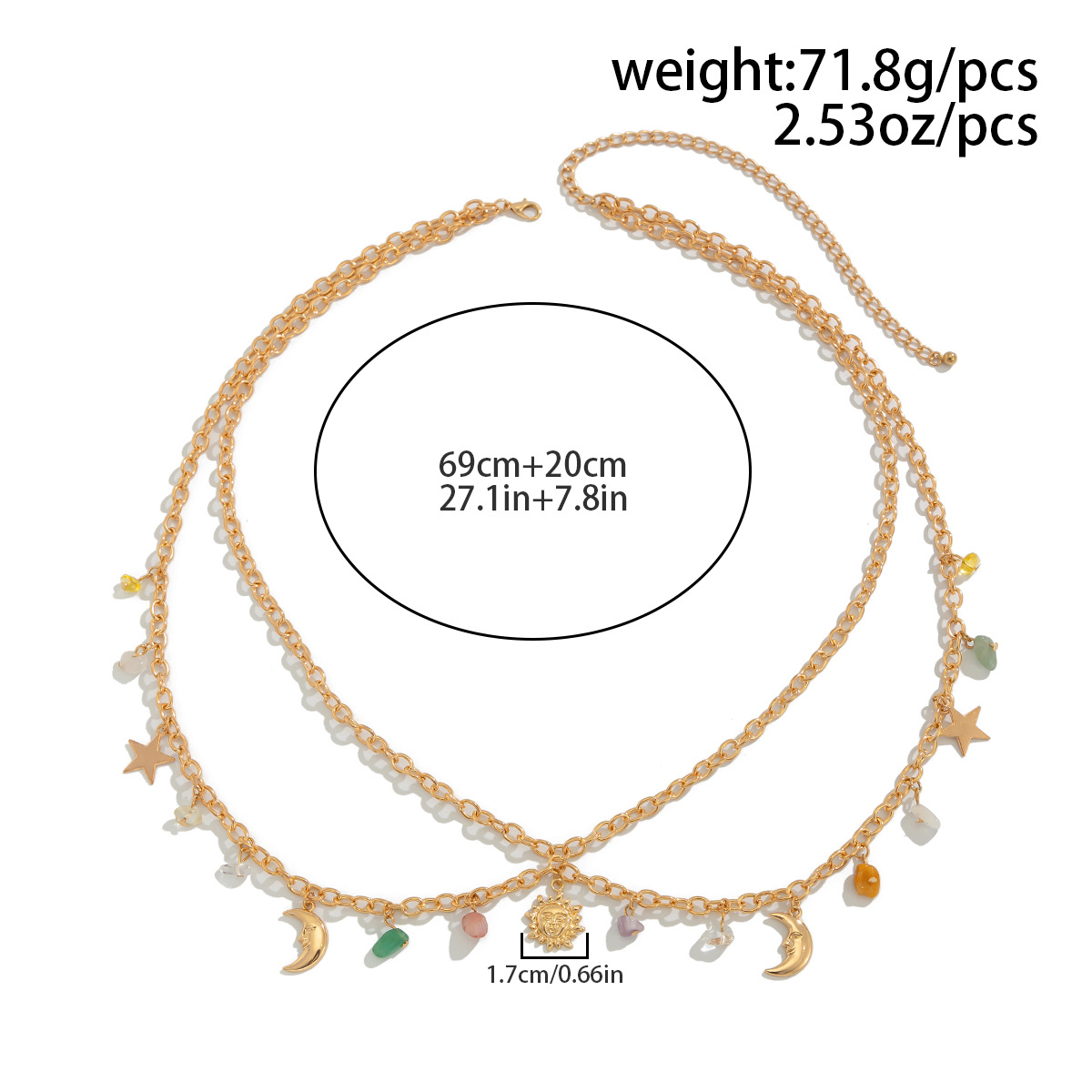 Boho Ster Maan Zon Hanger Tail - Body Jewelry Chain recensie en prijs