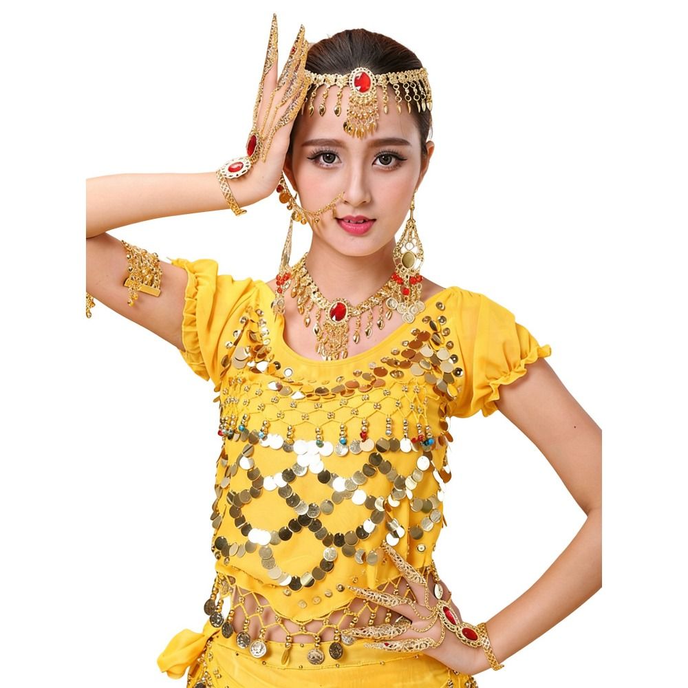 Boheemse stijl pailletten hoof - Body Jewelry Indian recensie en prijs