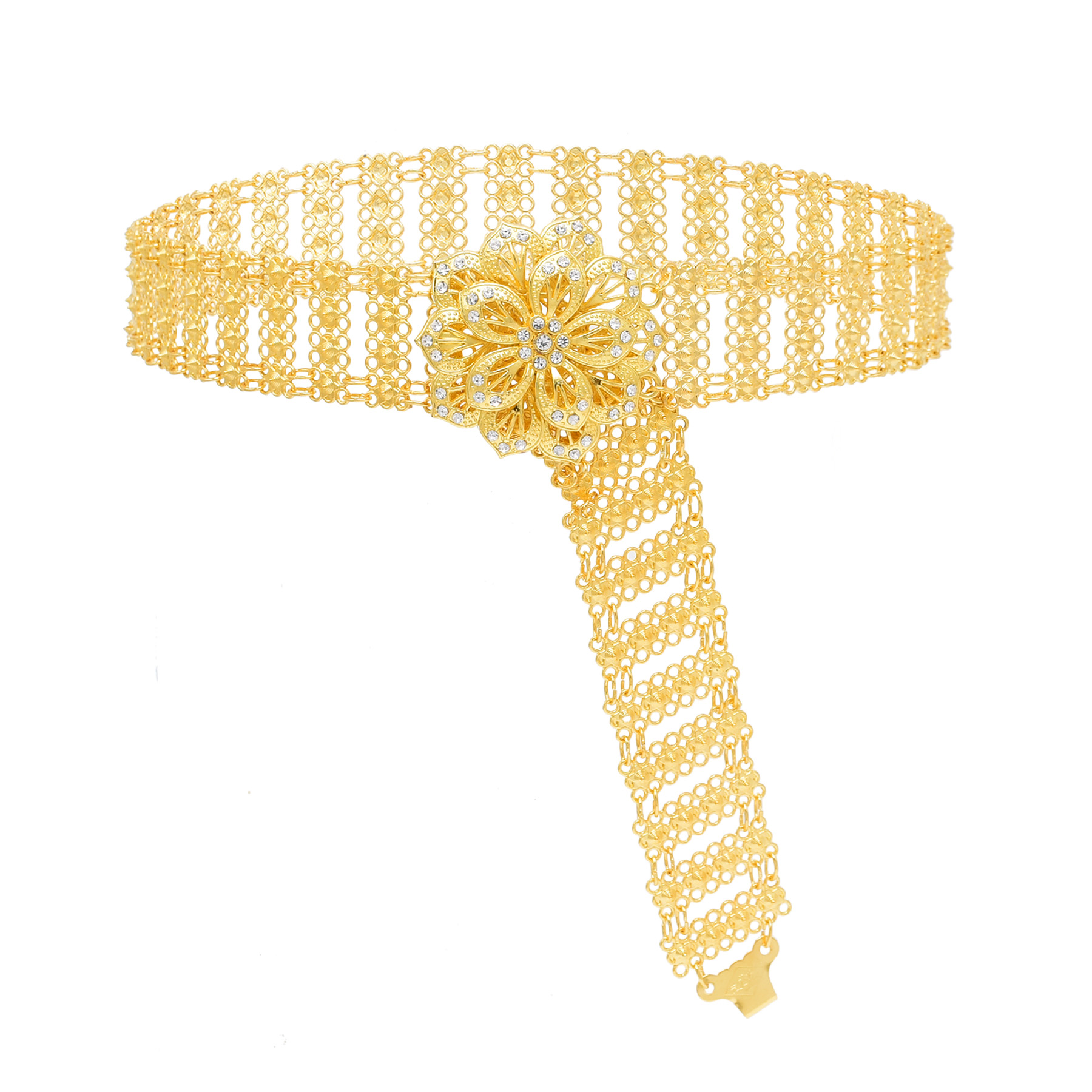 Gouden Metalen Grote 3D Bloem  - Body Jewelry Indian recensie en prijs