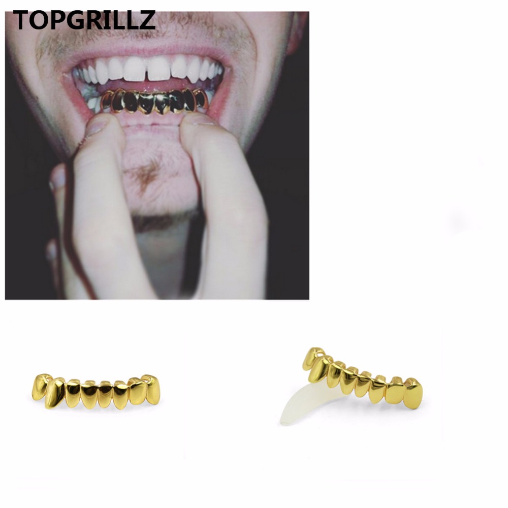 Topgrillz Geel Goud Kleur Plat - Body Jewelry Gold Plated recensie en prijs
