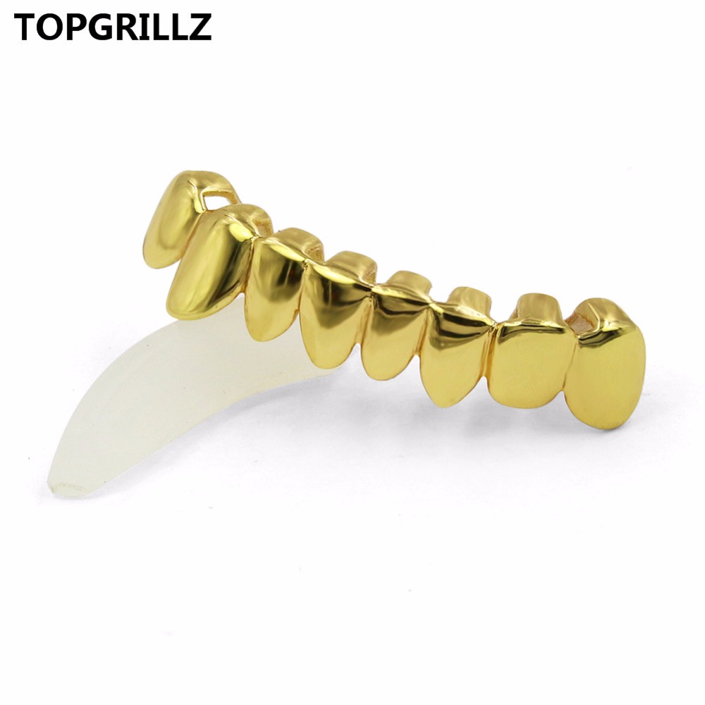 Topgrillz Geel Goud Kleur Plat - Body Jewelry Gold Plated recensie en prijs
