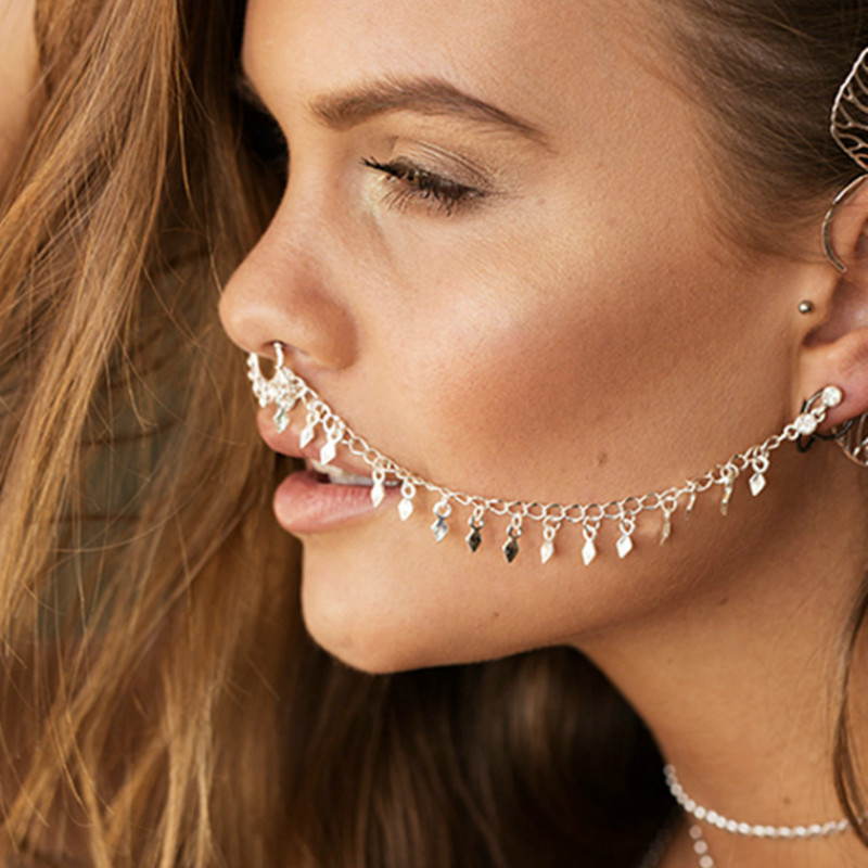 Neus Ring Ketting, Opknoping D - Body Jewelry Indian recensie en prijs