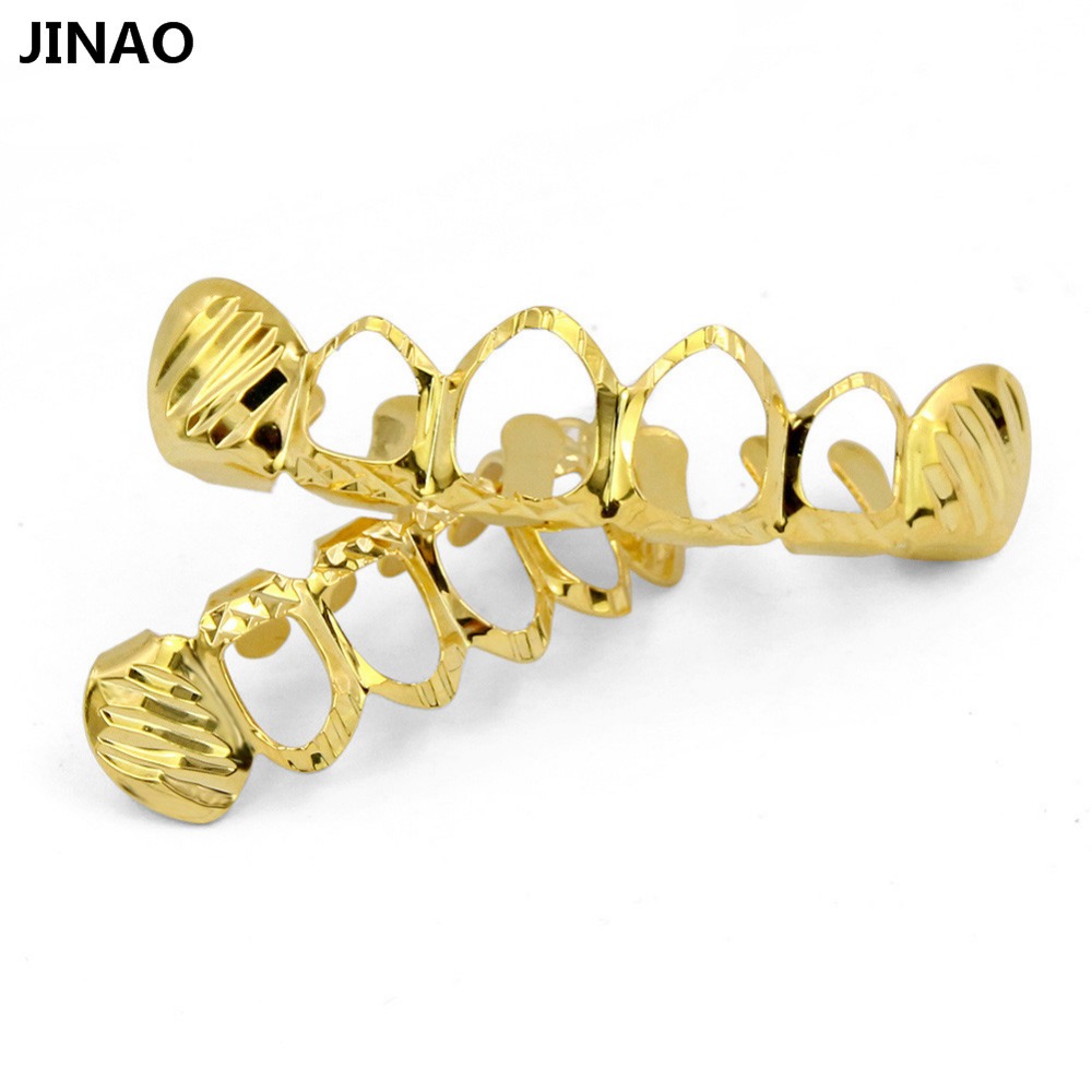 Jinao Nieuwe Fit D-Cut Grillz  - Body Jewelry Gold Plated recensie en prijs