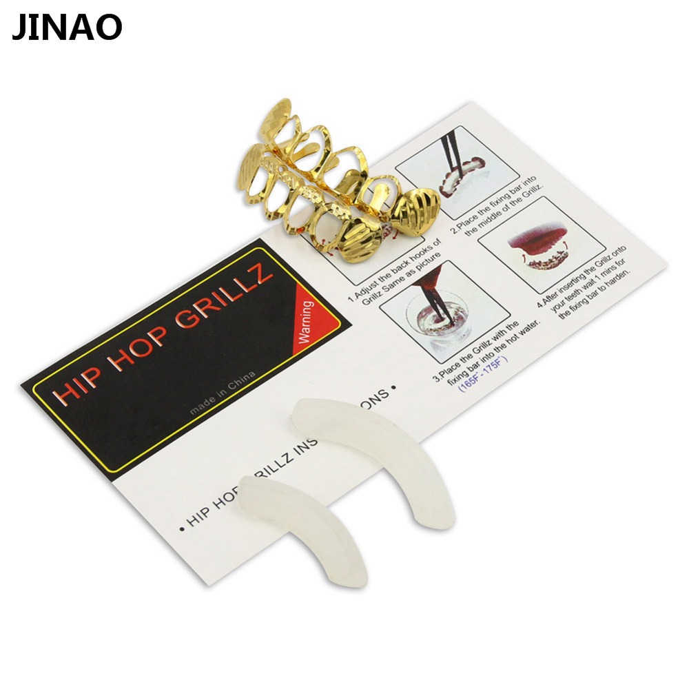 Jinao Nieuwe Fit D-Cut Grillz  - Body Jewelry Gold Plated recensie en prijs
