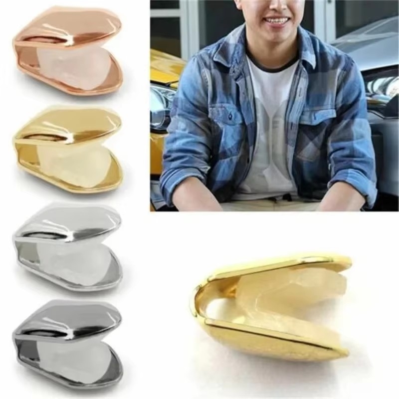 1/2/4 Stuks Enkele Tand Caps G - Body Jewelry Gold Plated recensie en prijs