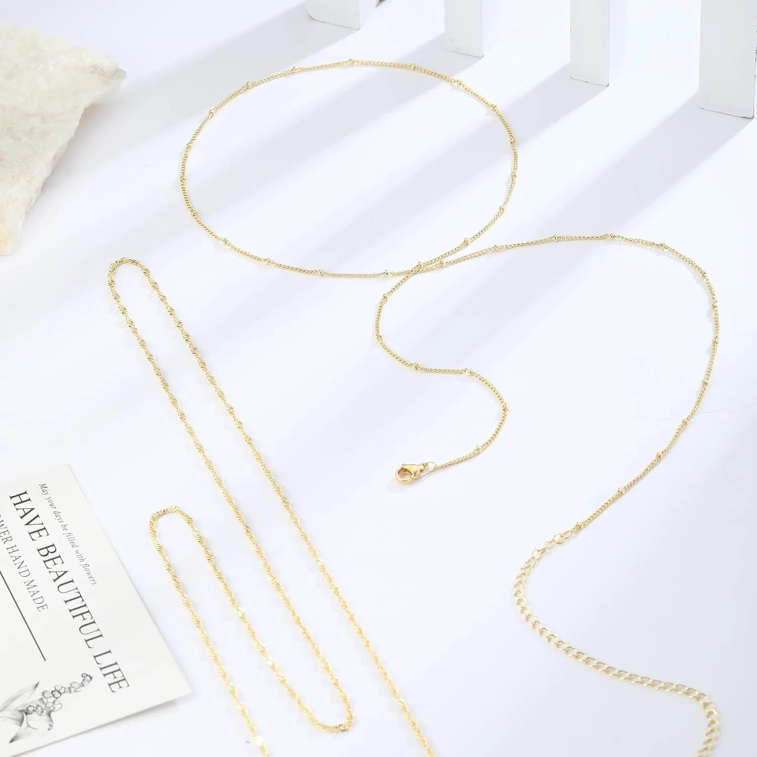 14k Vergulde 26-33Inch Verstel - Body Jewelry Chain recensie en prijs