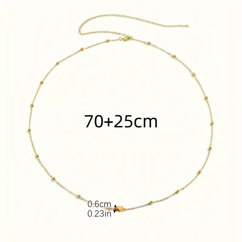 Sierlijke gouden hartvormige t - Body Jewelry Chain recensie en prijs