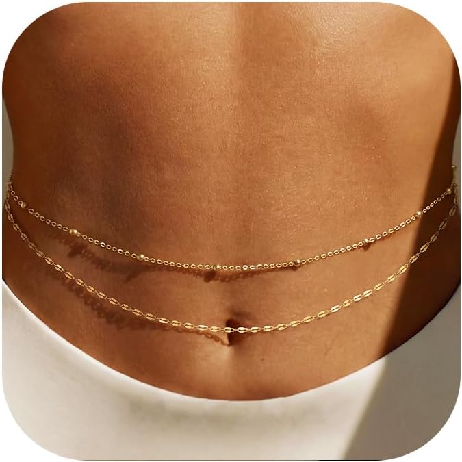 14K verguld gouden tailleketti - Body Jewelry Gold Plated recensie en prijs